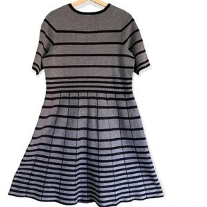J. Taylor sweater knit dress, fit and flare, knee length, short sleeves - Box 6